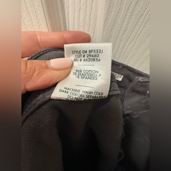 JUST BLACK DENIM high rise utility wide leg jeans in washed charcoal 30 - Picture 6 of 6